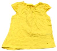 Žluté tričko s výšivkou zn. NUTMEG