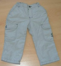Šedé plátěné kalhoty s podšívkou zn. Early Days