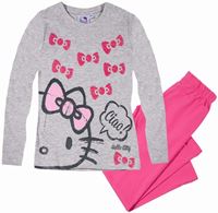 Nové - Šedo-růžové pyžamo s Hello Kitty zn. Sanrio