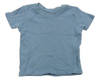 Modré žebrované tričko zn. PRIMARK