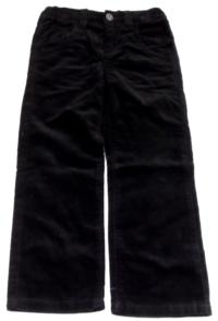 Černé sametovo/riflové kalhoty zn. Adams