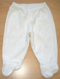 Bílé sametové kalhoty se šlapičkami zn. Marks&Spencer