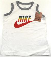 Outlet - Bílé sportovní tílko s nápisem zn. Nike 