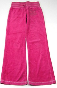 Růžové sametové kalhoty s potiskem zn.Sophie