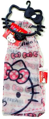 Nové - Bílý šátek s Hello Kitty  a mašličkami zn. Sanrio 