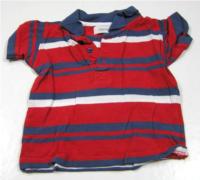 Červeno-modro-bílé pruhované tričko zn. Early days