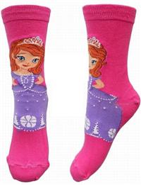 Nové - Růžové ponožky se Sofií zn. Disney vel. 17-18