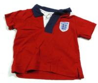 Červeno-modro-bílé polo tričko England 