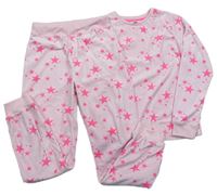 Světlerůžové plyšové pyžamo s hvězdami zn. M&Co.