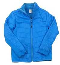 Modrá šusťáková zateplená funkční bunda zn. Quechua