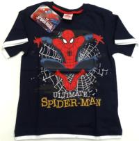 Nové - Tmavomodré tričko se Spidermanem zn. Marvel