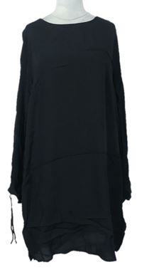 Dámské černé šaty s rozšířenými rukávy zn. H&M