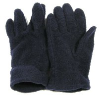 Tmavomodré fleecové rukavice