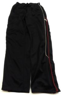 Černo-šedo-červené sportovní kalhoty s proužkem zn. Rebel 