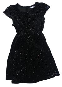 Černé sametové šaty s hvězdičkami zn. M&Co.