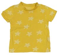 Žluté tričko s hvězdami zn. Primark