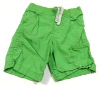 Zelené plátěné 3/4 kalhoty zn. Cherokee