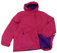 Růžová šusťáková podzimní outdoorová bunda s kapucí zn. Gelert