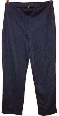 Dámské tmavomodré vzorované teplákové kalhoty zn. M&S
