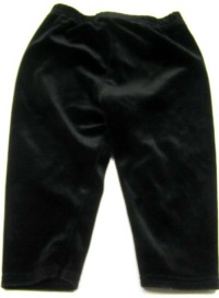 Černé sametové kalhoty