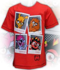 Nové - Červené tričko s Moshi Monsters zn. Nutmeg