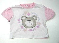 Růžové tričko s medvídkem
