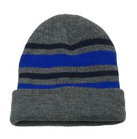 Šedo-modrá pruhovaná čepice zn. Pep&Co