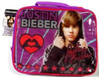 Outlet - Fialová thermo svačinová taška s Justinem Bieberem