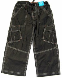 Outlet - Khaki plátěné oteplené kalhoty zn. TU