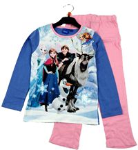 Nové - Modro-růžové pyžamo s potiskem Frozen zn. Disney 