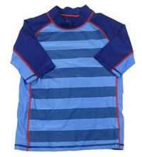 Modro-tmavomodré pruhované UV tričko zn. TCM
