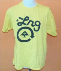 Pánské žluté tričko s potiskem vel. L