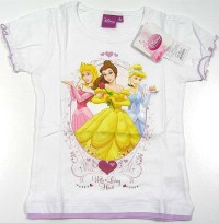 Outlet - Bílé tričko s princeznami zn. Disney
