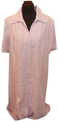 Dámské lila košilové midi šaty
