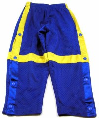 Modro- žluté sportovní kalhoty