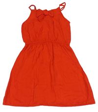 Červené šaty s mašlí zn. H&M