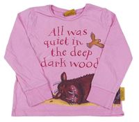 Růžové pyžamové triko s Gruffalem zn. Mothercare