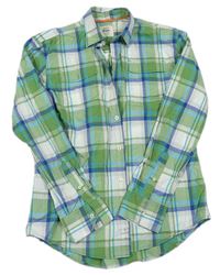 Zeleno-bílo-modrá kostkovaná košile zn. Mini Boden