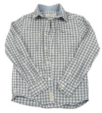 Šedo-bílá kostkovaná košile zn. H&M