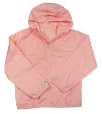 Růžová nepromokavá funkční bunda s kapucí zn. Crivit