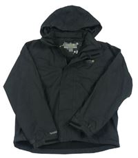 Černá šusťáková outdoorová jarní bunda s ukrývací kapucí zn. Regatta