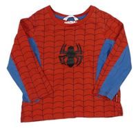 Červeno-modré pyžamové triko s pavoukem - Spiderman zn. M&S
