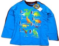 Outlet - Modré triko s dinosaury