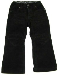 Černé manžestrové kalhoty zn. H&M