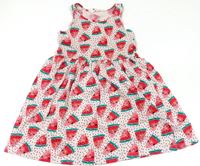 Smetanové letní šaty s melouny zn. H&M