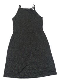 Černo-třpytivé pruhované šaty zn. M&Co.