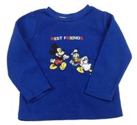 Modrá fleecová pyžamová mikina s Mickeym zn. Disney