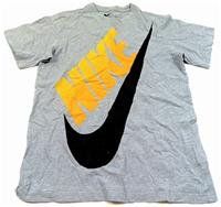 Šedé tričko s nápisem a logem zn. Nike