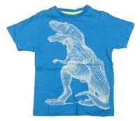 Azurové tričko s dinosaurem zn. Bluezoo