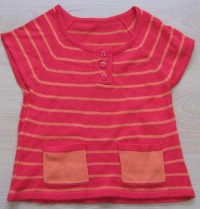 Červeno-oranžové pruhované tričko zn. George